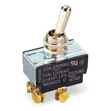 Carling Technologies 2Gk54-73 Toggle Switch, Dpst, 4 Connections, On/Off, 3/4