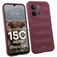 HandyhüLle FüR Xiaomi Redmi 15C 4G/5G/POCO C85 4G Bizon Case Cover Burgunderrot