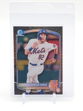 CARSON BENGE 2025 BOWMAN CHROME REPTILIAN REFRACTOR #BCP-108 METS Q4562