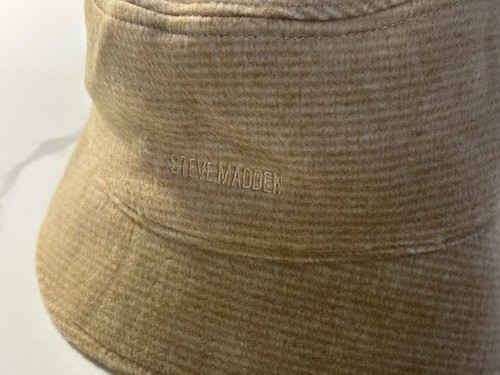 Sombrero cubo Steve Madden para mujer color camel - ¡EXCELENTE estado! - Imagen 2 de 5