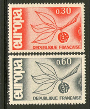Timbre France 1965 N°1455 et 1456 EUROPA neuf**sans  trace de charnière TTB
