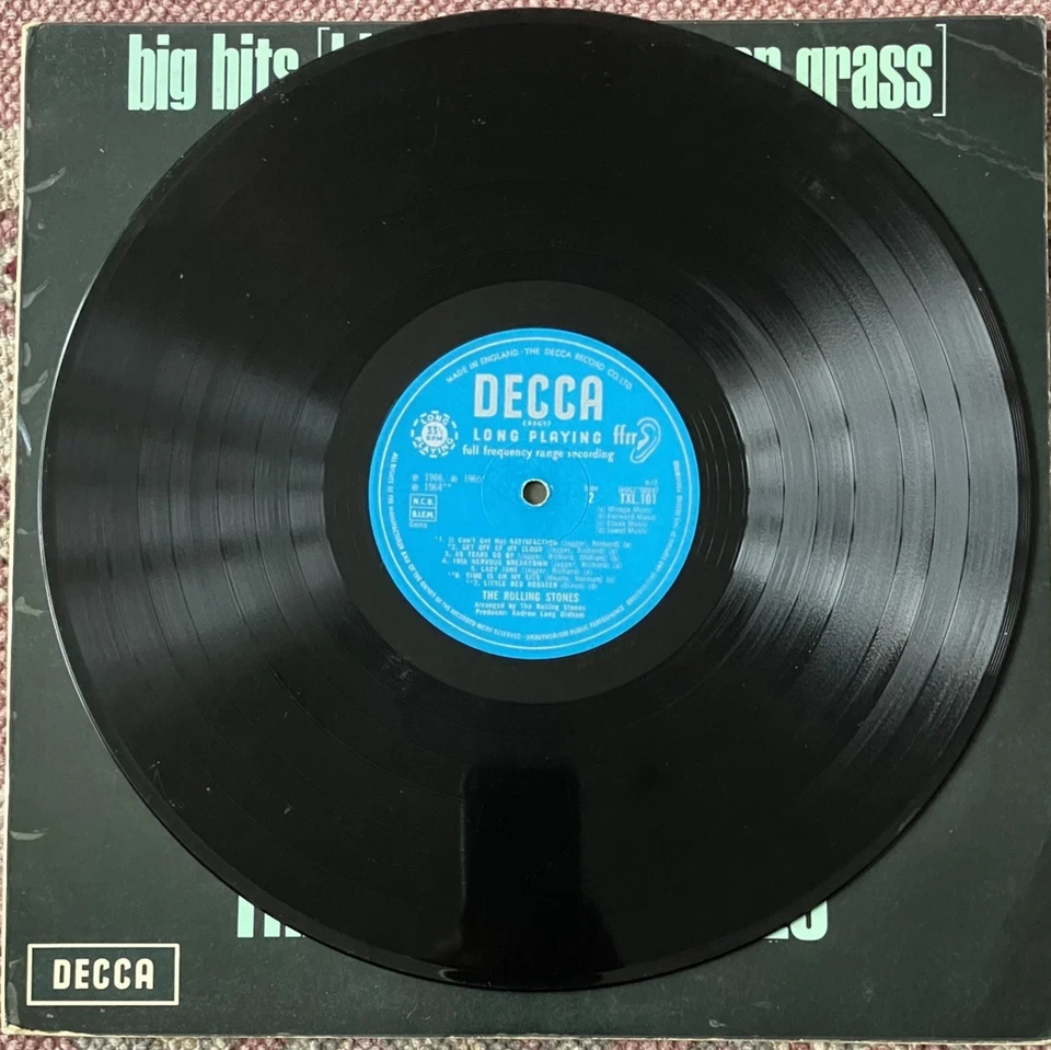 Rolling Stones Big Hits High Tide Lp  UK Mono 1969 [Ex/Ex-] - Image 3 of 4