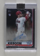 2019 Topps Clearly Authentic Auto Black 58/75 Carter Kieboom #CAA-CK Auto z0q