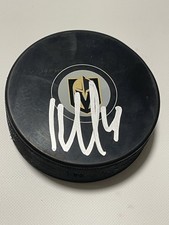 Tomas Hertl Signed Hockey Puck Las Vegas Golden Knights JSA COA Auto IP a