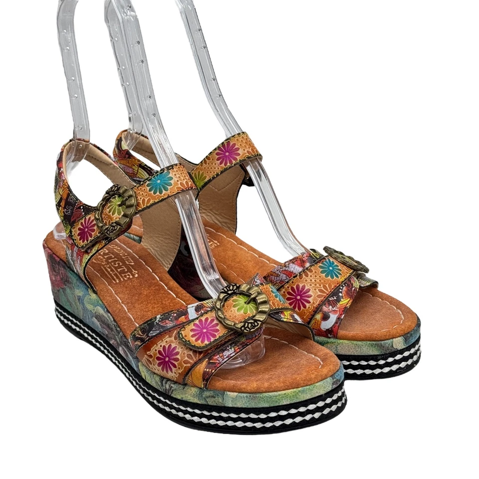 L'Artiste Spring Step Whimsy Sandal Vanille Camel Flavour SZ 40 9 Women's Pink - Image 2 of 4