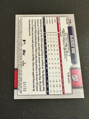 2026 Topps Series 1 - MacKenzie Gore #14 75 Years of Topps /75 | eBay