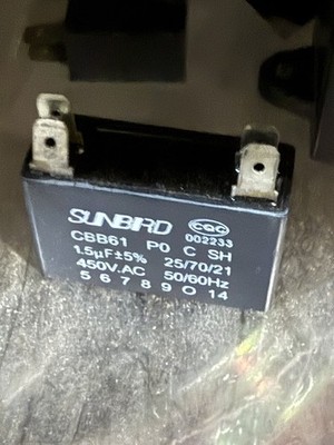 SUNBRD CBB61 Po C SH Kondensator Motor Run Kondensator 1,5μF 450V AC