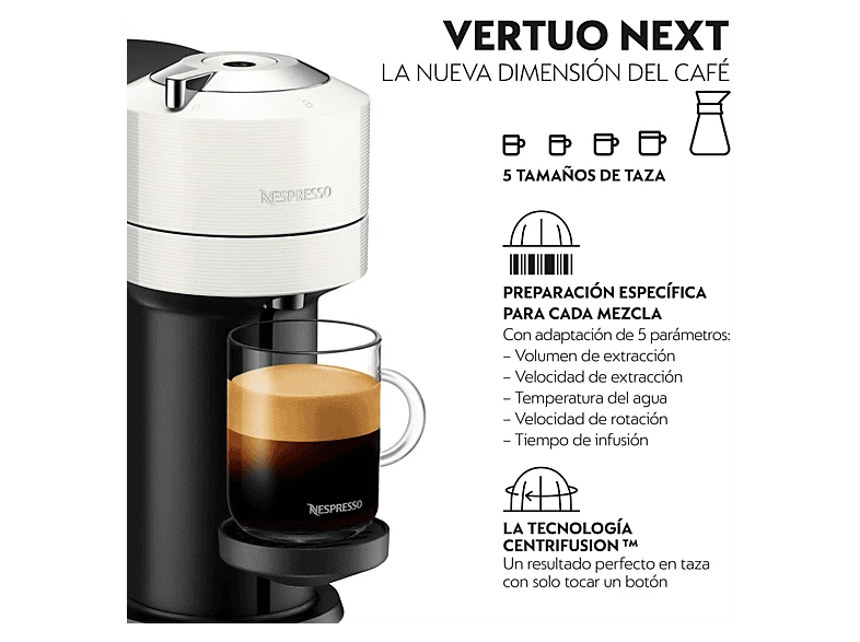 De'Longhi Nespresso Vertuo Next ENV120.W, foto 2 de 5