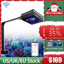 PopBloom Marine LED Aquarium Light Full Spectrum Saltwater Coral Light with Arm