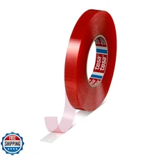 tesa 4965 Original Double-Sided PET Film Tape, Transparent, .5 in x 36 yd, 1 