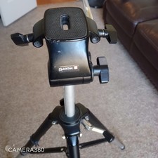 QuickSet Camera Tripod Head Mount Black Aluminum Metal Pan Tilt