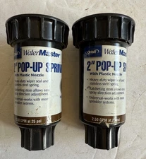 Orbit WaterMaster 2" Pop-Up Sprinkler Heads Model 54128 Lot of 2 Full Circle 10-