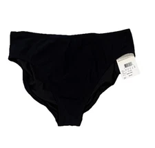 NEW Profile by Gottex Bikini Swim Bottom Womens 14 Black Full Coverage Beach