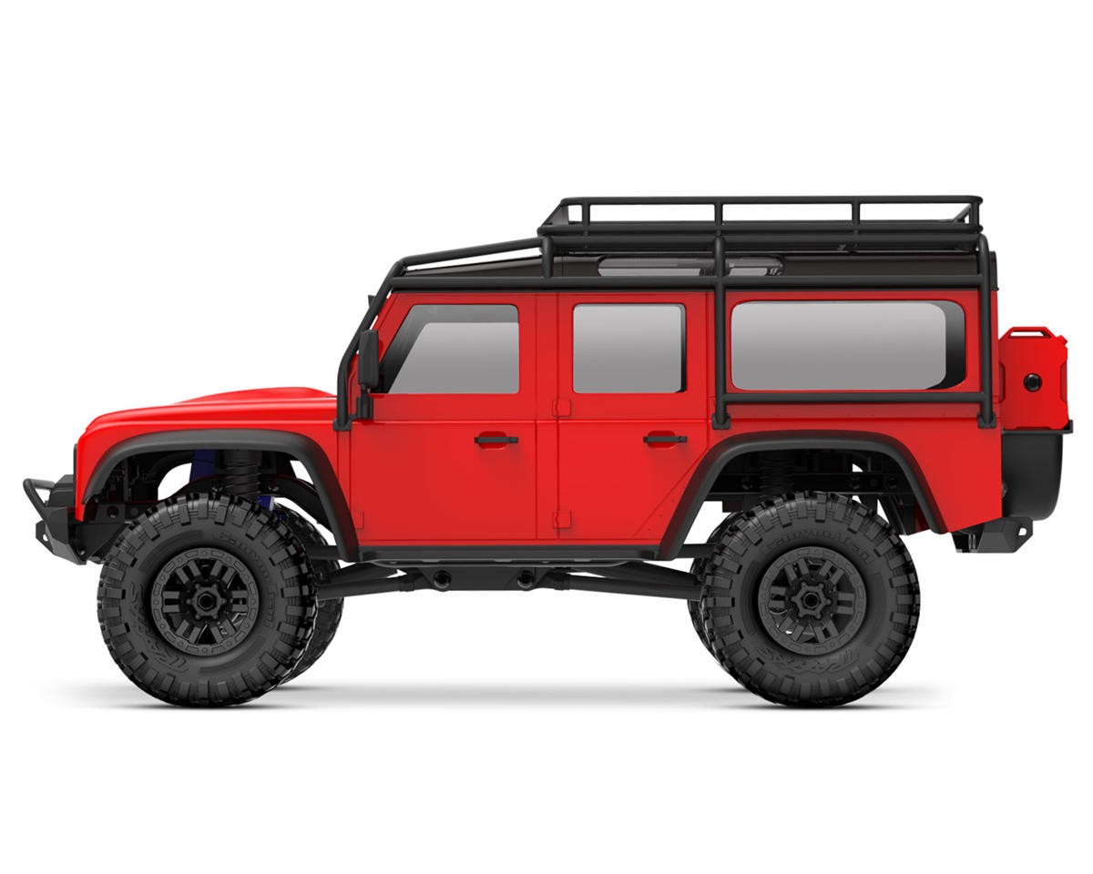 TRX4M Land Rover Defender レッド 1/18 TRX-4M Scale and Trail Crawler with Land Rover Defender