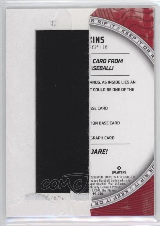 2023 Topps Rip Aqua Purple Ripples Ripped /30 Rhys Hoskins #89 - Image 2 of 2