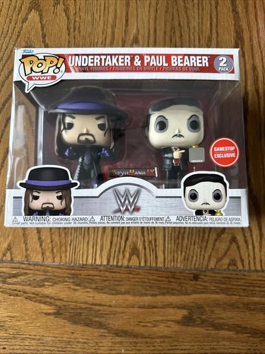 Funko Pop! WWE: Undertaker & Paul Bearer - WWE 2-Pack - Gamestop Exclusive NEW!