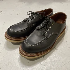 Red Wing 8106 Shop Moc Oxford Leather Work Black Boots Heritage Made USA 10 D
