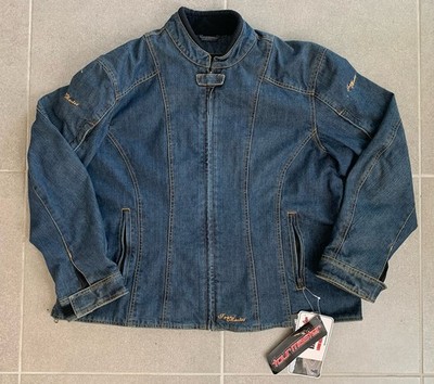 NWT Tour Master INDIGO LADIES DENIM JACKET Impact Protesters Sz 20