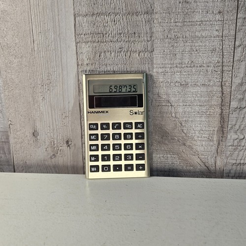 Calculadora solar de bolsillo Hanimex SC-860 de colección - Imagen 2 de 15