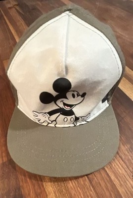 Disney H&M Mickey Mouse Infant Baby Boy Baseball Cap Hat Olive Green White