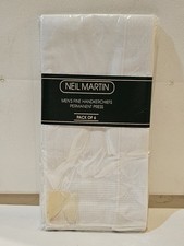 Neil Martin Men's Fine Handkerchiefs Hankies 100 Cotton New Old Stock