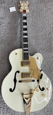 Gretsch G6136T-MGC Michael Guy Chislett Signature Falcon +Bigsby, Vintage White 