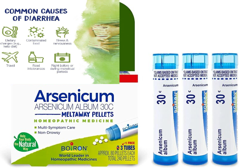 Boiron Arsenicum Album 30C, 80 Pellets, Homeopathic Medicine for Food  Poisoning