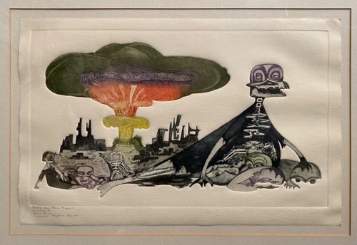 GUILLERMO SILVA SANTAMARIA Print Surreal Los Justos Signed Series #22 1961 - 第 8/11 張圖片