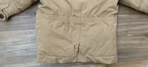 KLEINKIND MÄDCHEN BABY GAP KHAKI CARGO KUNSTFELLBESATZ KAPUZE UTILITY JACKE GRÖSSE 18-24m - Bild 12 von 12