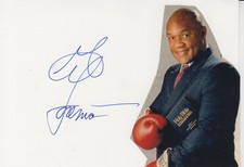 George Foreman Mistrz Olimpijski 1968 Boks Rumble w dżungli oryginalny znak. 10x15