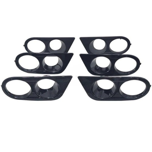 Car Front Bumper Grill Fog Light Cover Grille Trim Mesh for Bmw E46 M3 2001-2006 - Bild 8 von 12