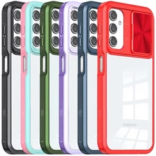 For Samsung Galaxy A16 5G Phone Case Transparent Case W/ Camera Privacy Cover