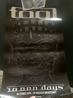 TOOL ツアー ポスター Alex Grey 2006年 10000 Days Original VTG TOOL 10,000 Days Promo Poster Rock Band TP681991 Rare