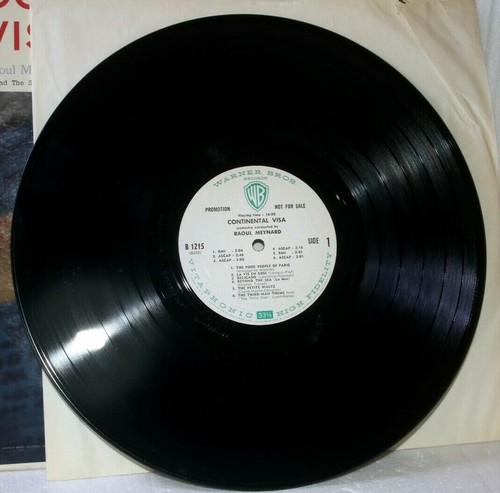 Raoul Meynard Continental Visa 33RPM Vinyl Mono LP 1958 Warner Bros. 1215 - Picture 7 of 12