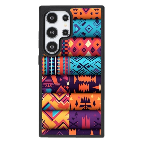 For Samsung A15 A16 S23 S24 S25 Ultra FE Covers colorful pixelated tribal motifs - 第 21/25 張圖片