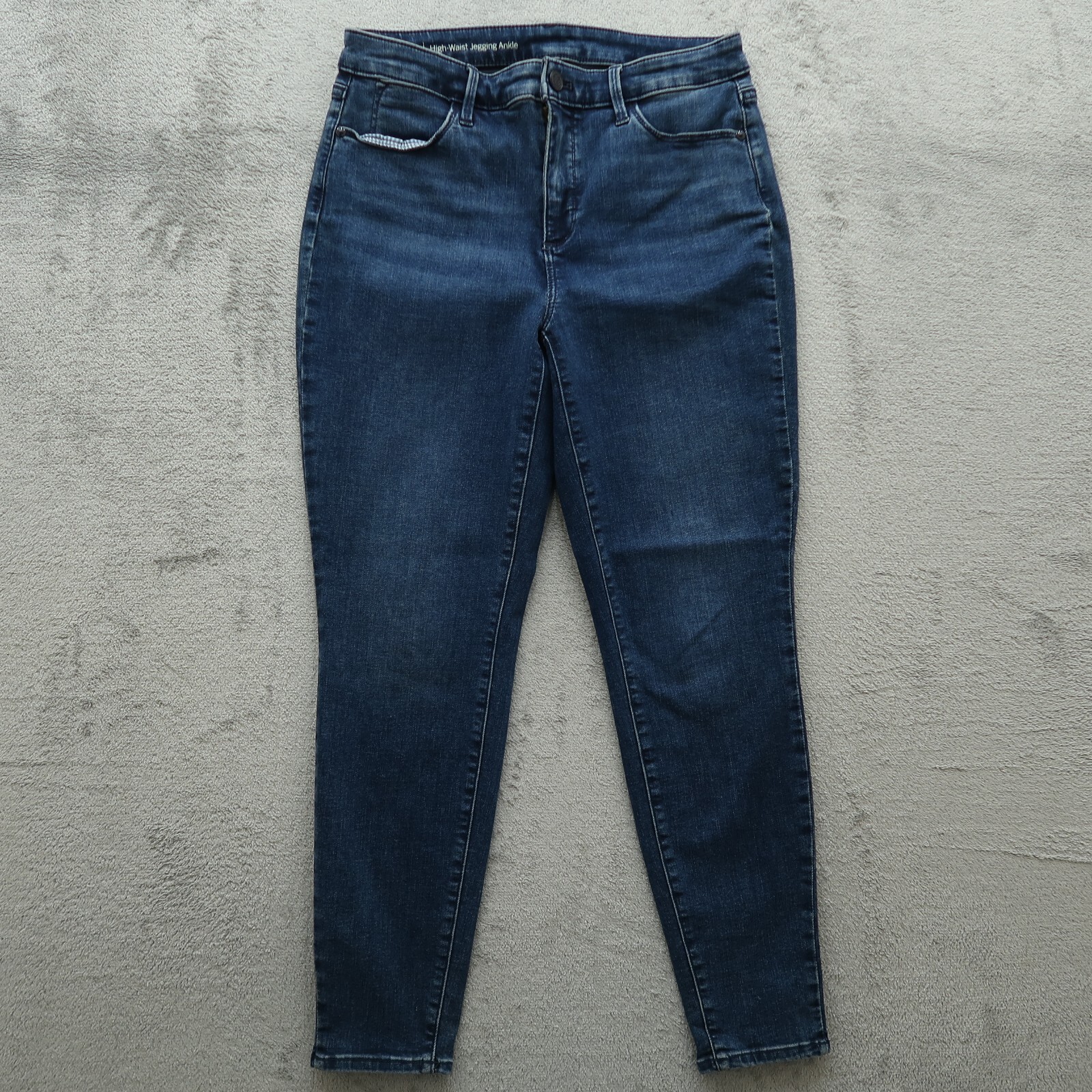 Talbots Flawless Jeans Women's 8P Blue High-Waist Jegging Ankle 30x26-Measured