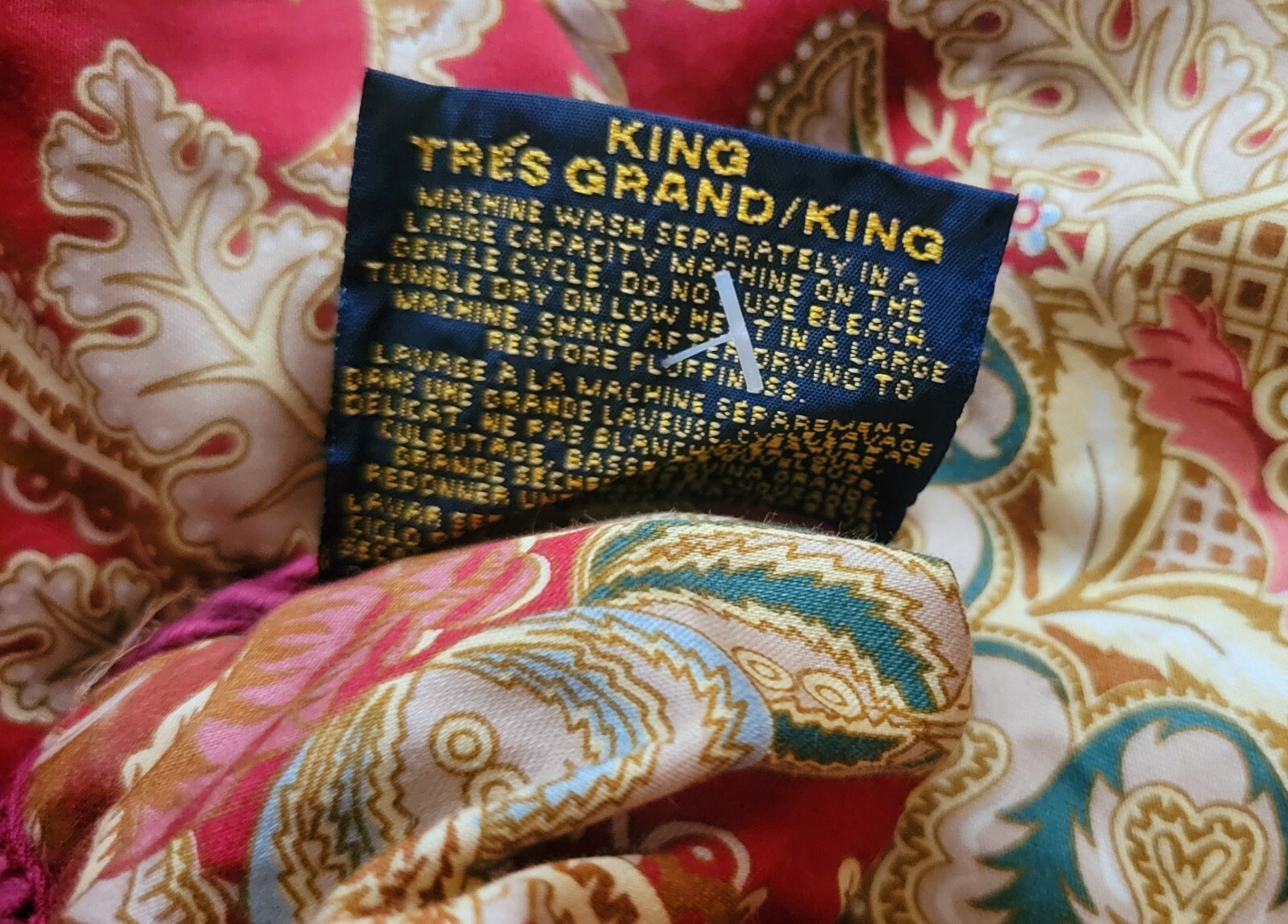 Ralph Lauren Jardiniere Paisley King Comforter 100 Cotton eBay