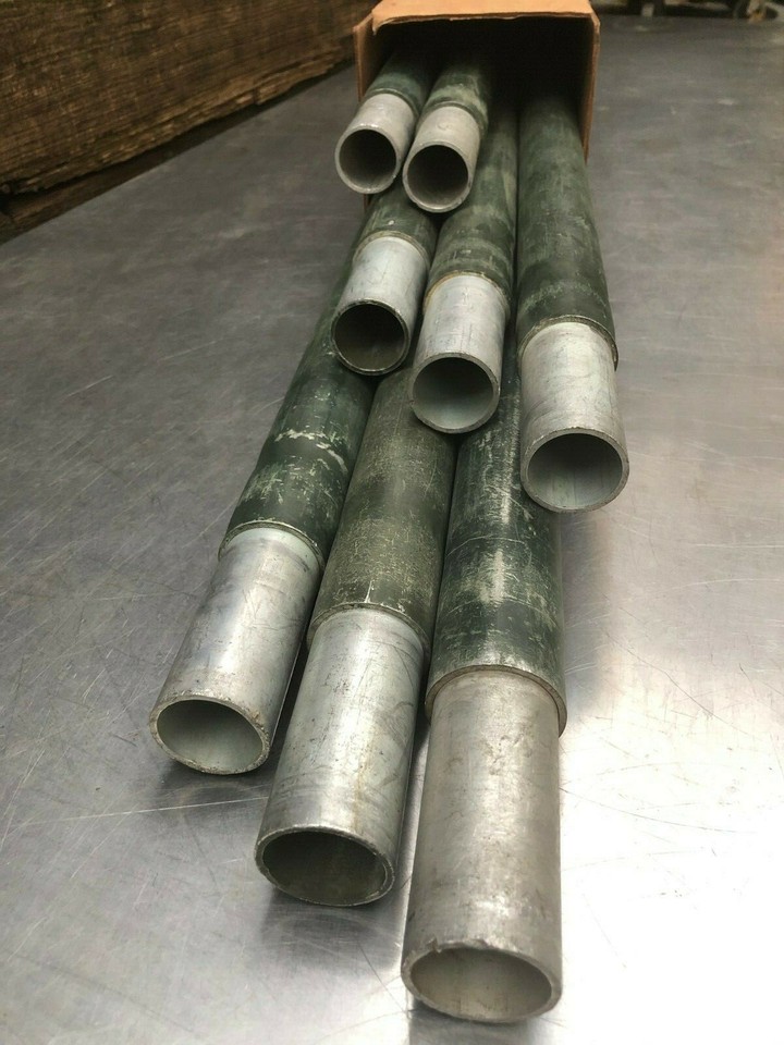 Lot Of 10 Aluminum Antenna Tower Mast Sections - 4 Feet Each, Total 40 Feet, Used Grade B, HF Band 9 thumbnail image