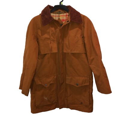 Vintage Fox Run by Little Foxes Mens Brown Pockets Hooded Barn