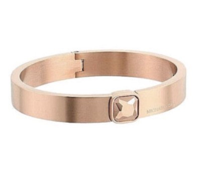 NWT MICHAEL KORS Bangle Urban Rush CZ Bracelet Rose Gold Tone