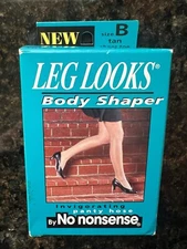 No Nonsense Leg Looks Invigorating Body Shaper Pantyhose LD2 TAN / Size B - 1 Pr