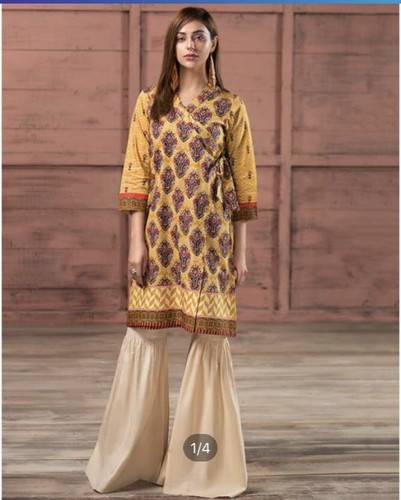 Unstitched Lawn Shirt-Pakistani Wear 