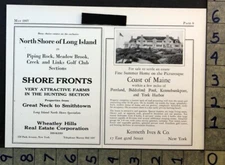 1927 20 ACRE COAST MAINE SUMMER HOME PORTLAND BIDDEFORD REAL ESTATE AD FC8441