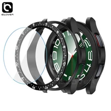 For Samsung Galaxy Watch 6 Classic 47mm Case Glass Screen Protector Bezel Cover