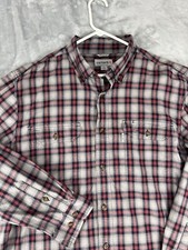 Carhartt Long Sleeve Button Down Shirt Mens Relaxed Size XL Plaid Work