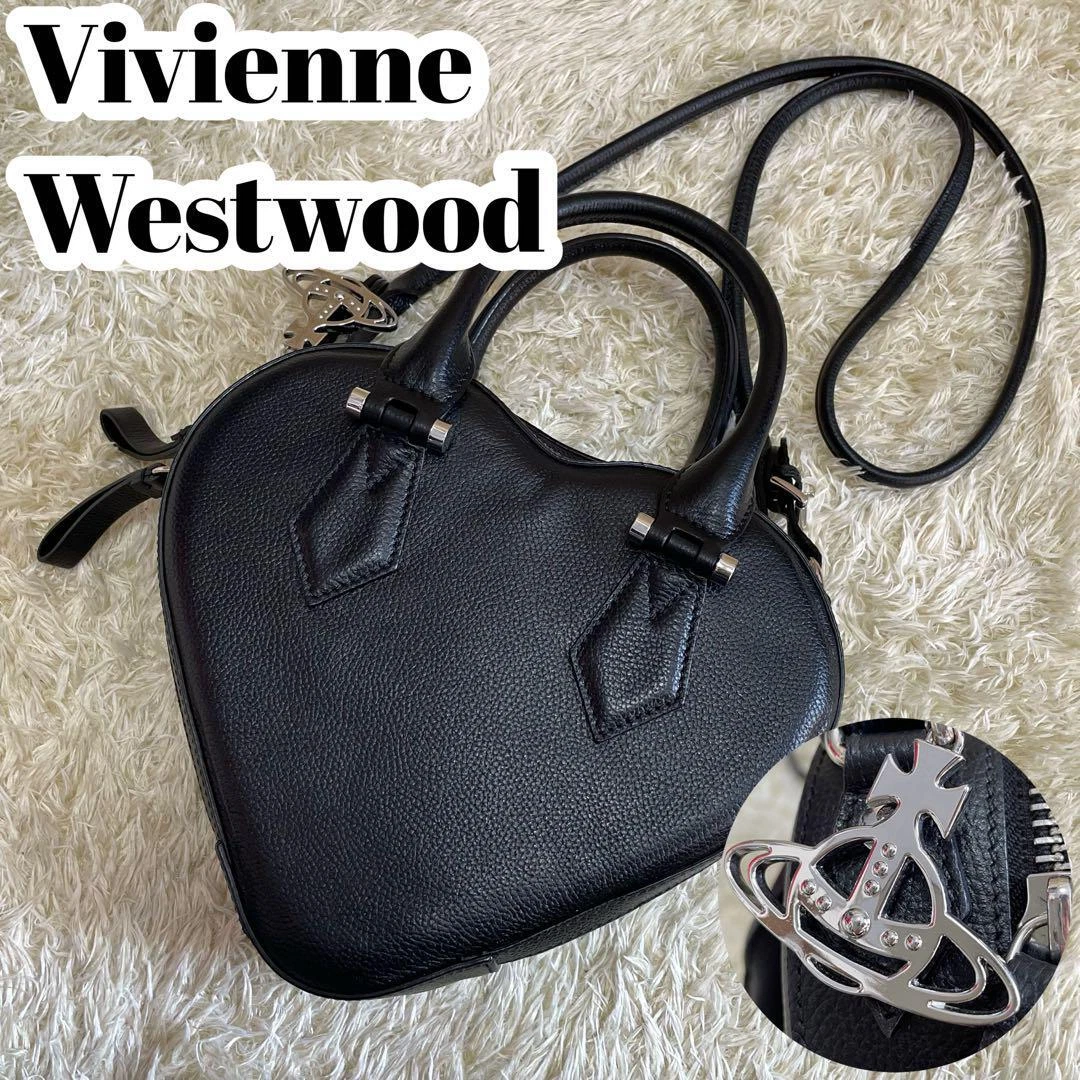 vivienne westwood heart bag black