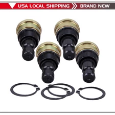 4Pcs For Polaris RZR Ranger 570 800 800 S 900 Heavy Duty Ball Joints Upper Lower