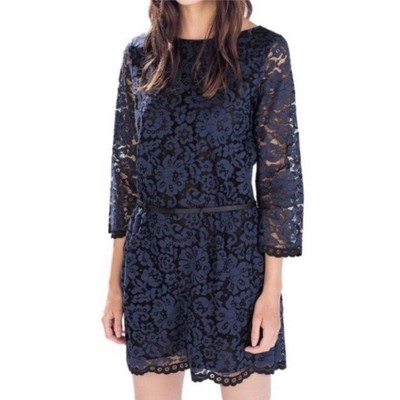 zara blue lace dress
