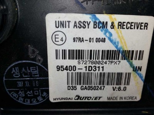 954001D311 centralina elettronica PER KIA CARENS (UN) / /  - Foto 3 di 3