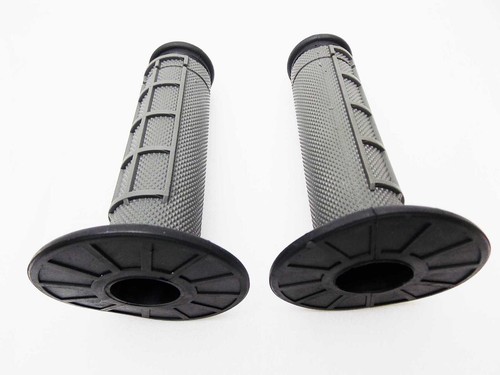 HONDA CR500 BLACK GREY FORSETI HAND GRIP SET HANDLEBAR GRIPS PAIR - Bild 2 von 4